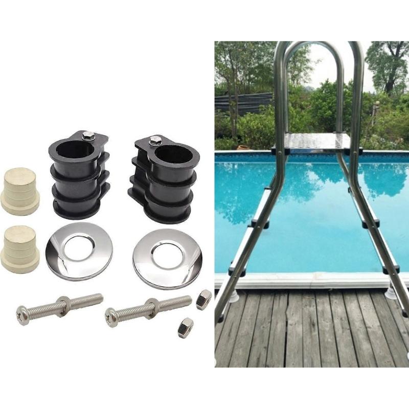 Corrosion Resistant Stainless Steel Swimming Pool Ladder Accessories Replacement Kits For Home And Public Pool Use
