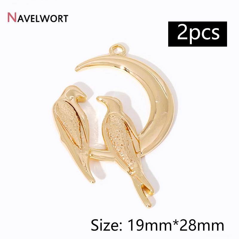 2Pcs 14K Gold Plated Brass Metal Conch Pendant,Charms For Jewelry Making,DIY Earring Bracelet Necklace Making Findings Supplies