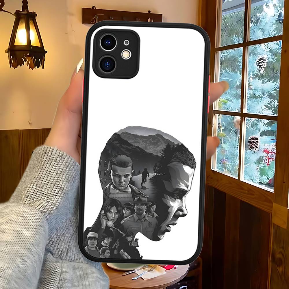 Hot S-Stranger T-Things Phone Case For IPhone 16 15 14 11 12 13 Pro Max Plus 12 XS Max Back Cover Matte Case