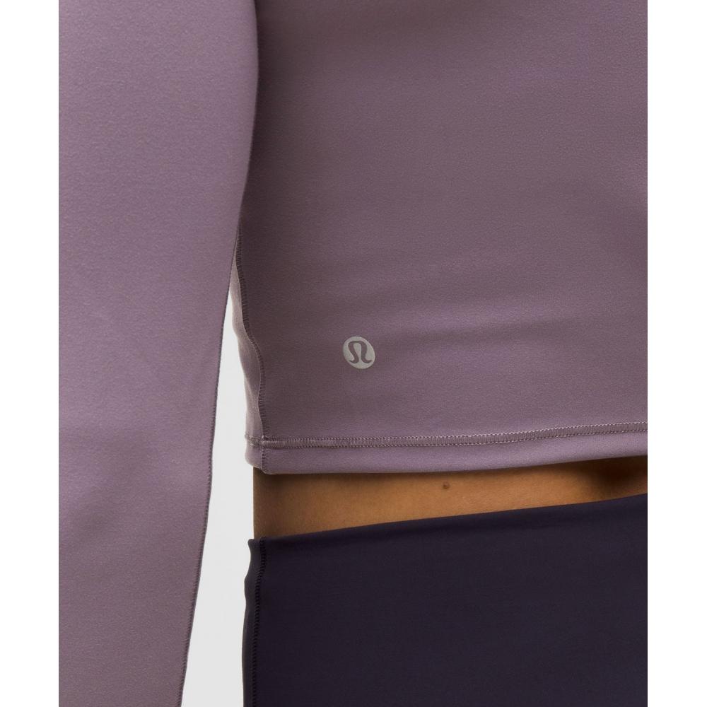 Lululemon Wunder Train Cropped Long Sleeve Shirt Dusky Lavender