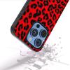 For iPhone 16 Pro Max Case Leopard Pattern PU+TPU Back Phone Cover