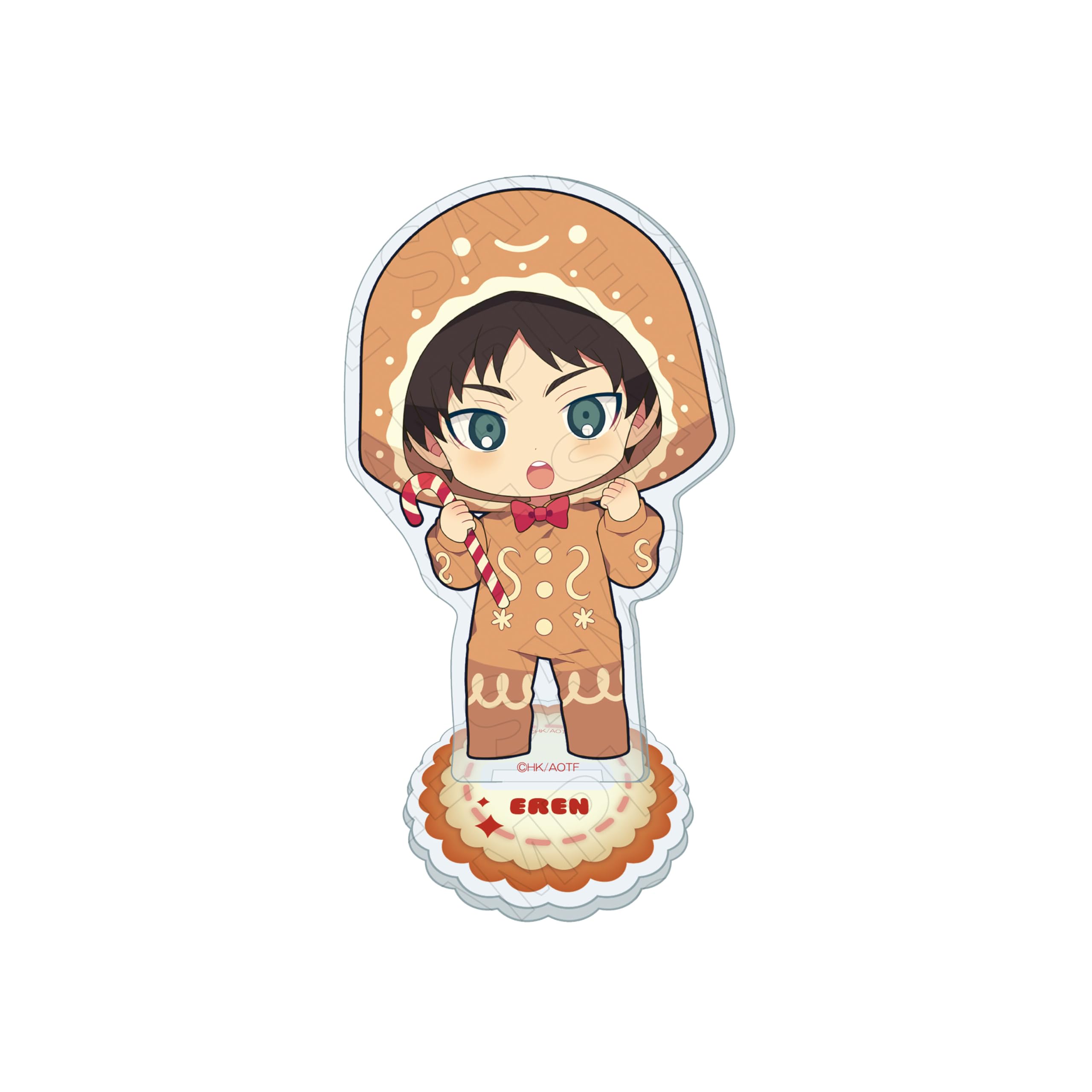 3 Attack on Titan Eren Mini Character Big Acrylic Stand o clock