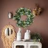1pc Artificial Eucalyptus Wreath, Plastic Greenery Garland for Home Decor, Versatile Hanging for Various Room Types