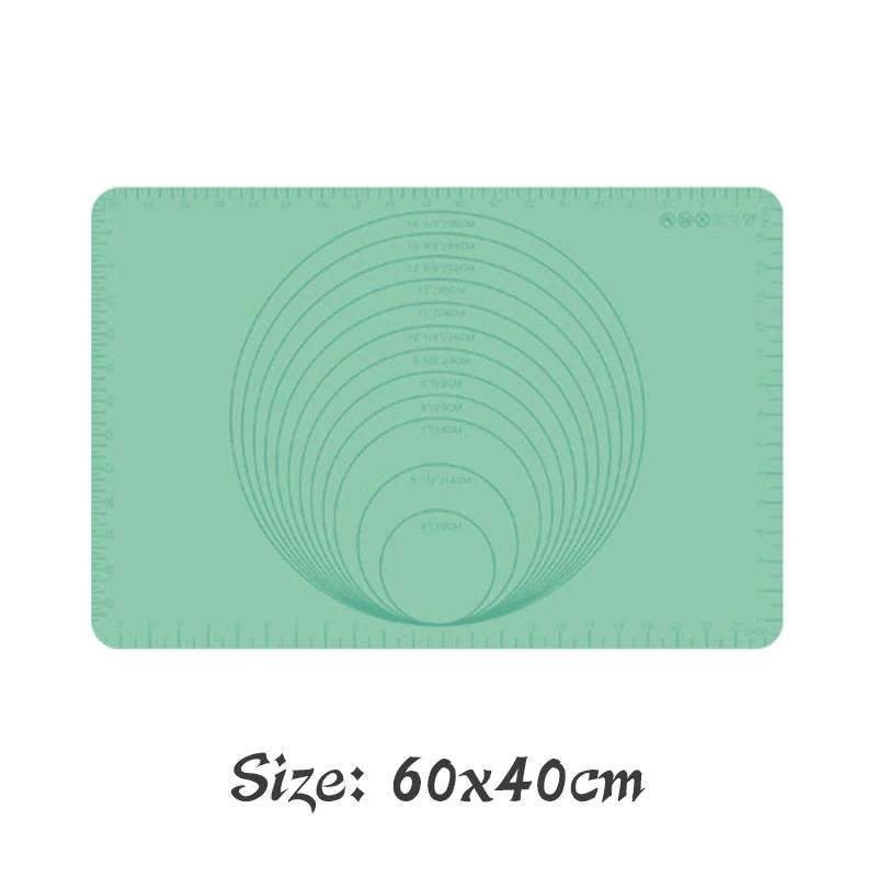 60*40cm Non-Stick Silicone Baking Mat Pad Baking Sheet Rolling Dough Mat Cookie Macaron Baking Mat Pastry Tools Kitchen Gadgets