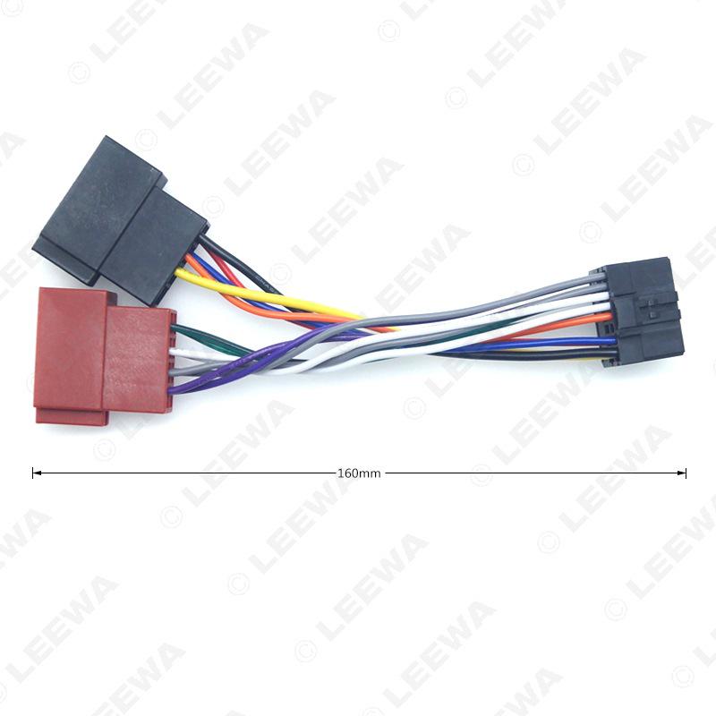 Pioneer to Peugeot Car CD/Radio Mod Tail Wire ISO Lossless Connection Dual Plug