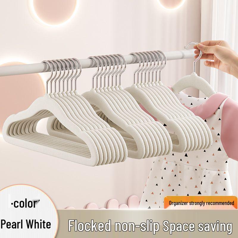 

Non-Slip Infant & Children s Flocked Hangers - No Marks or Bulges - Ideal for Household Drying 1 pack