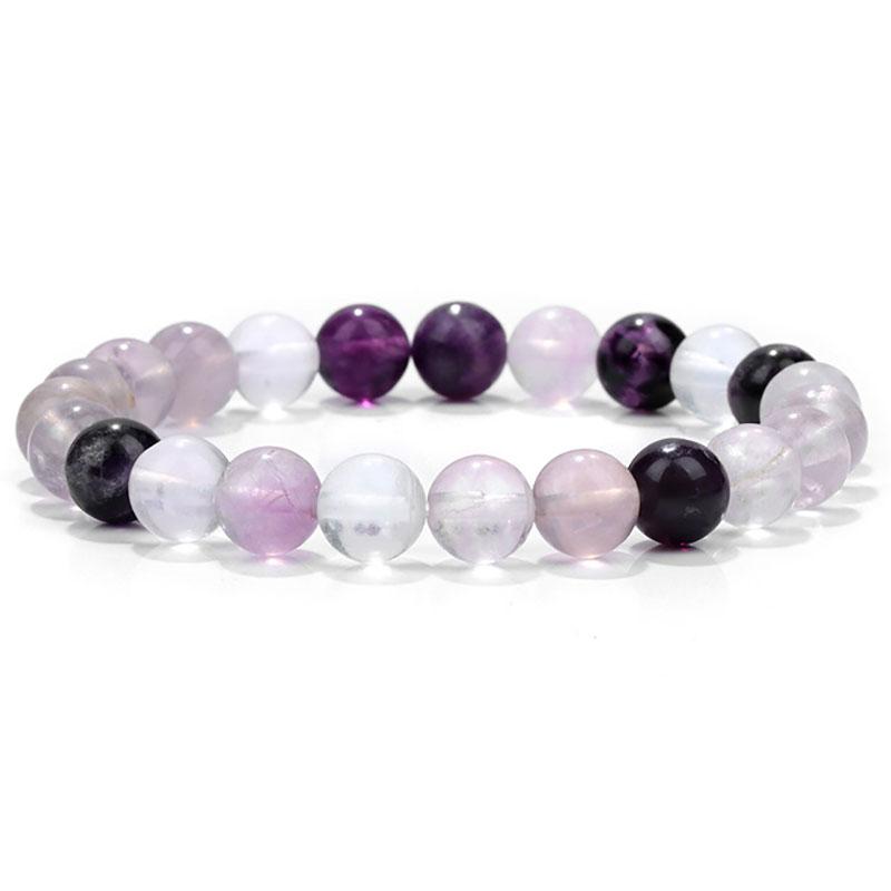 Natural Stone Bracelets Natural Healing Energy Tiger Eye Bracelet Polished 8 MM Crazy Stone Beads Bangle Elastic Pulsera