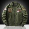Baseball Uniform Casual Tactical Jackets Flight Embroidered Heavy Industry Flight Jacket Men's Workwear Spring Autumn Pilot Coat