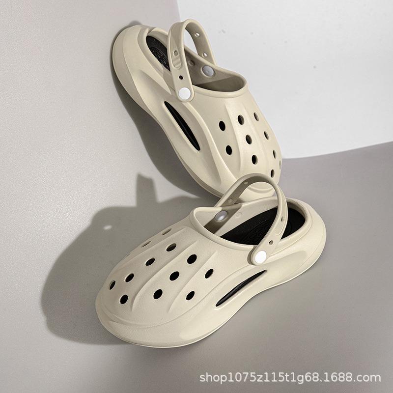 Summer New Couple Hole Shoes Wear Non-slip Thick-soled Casual Bag Head Beach Shoes