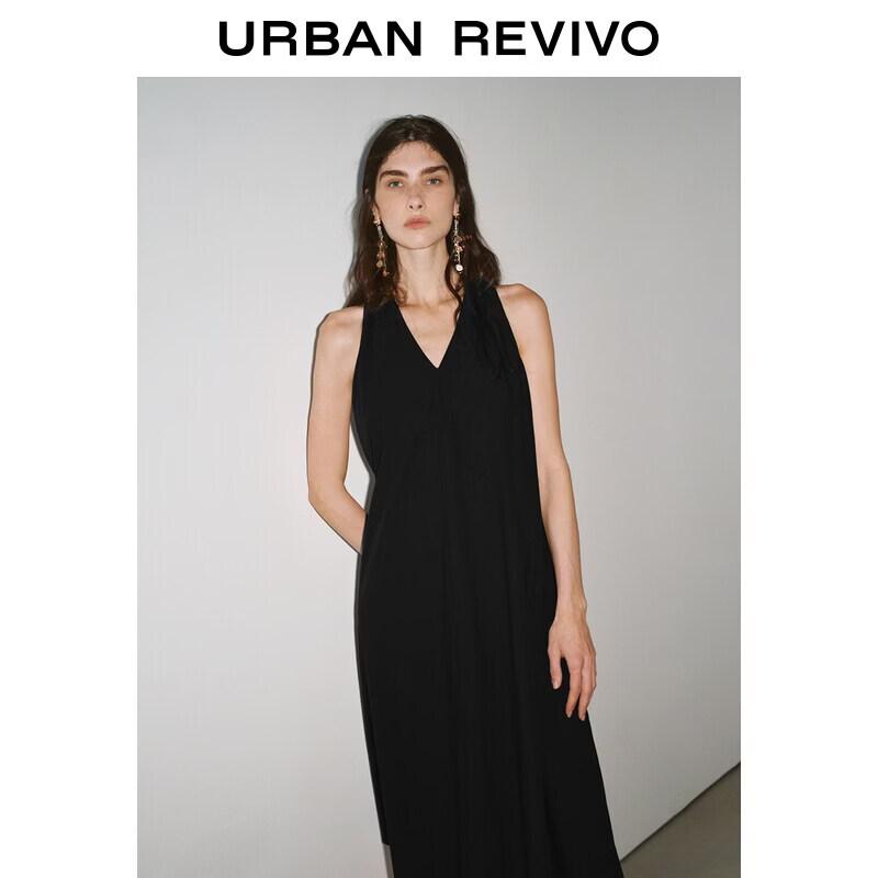 

UR 2026 Spring Pleated V-Neck Sleeveless Dress S