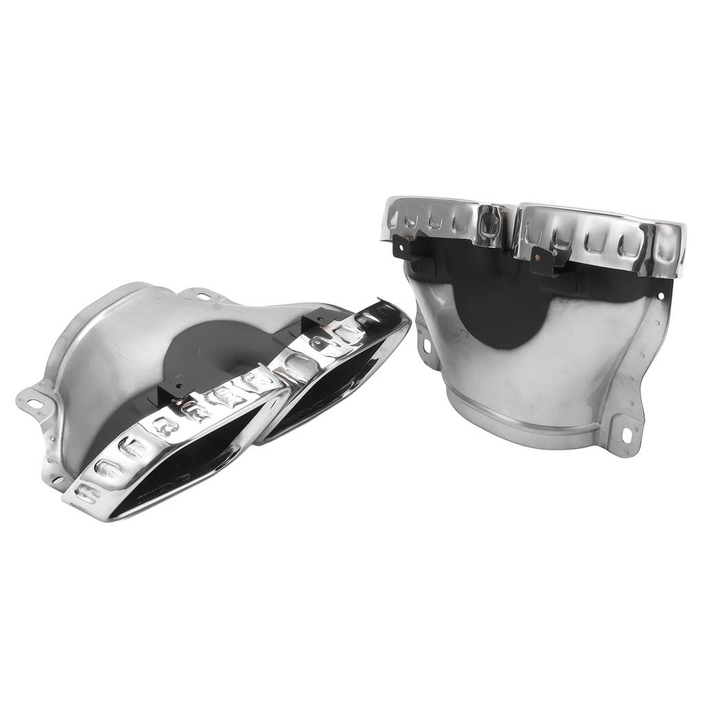 Argintiu Crom 304 Oțel Inoxidabil Vârfuri Eșapament Quad de Înlocuire pentru Mercedes‑AMG GLE63 W167 V167 C167 GLS63 X167 2020Up