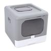 Enclosed Cat Litter Box Large Foldable Cat Potty Reduce Odor Top Entry Anti Splashing Cat Toilet