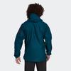 Adidas Outdoor Casual Sports Zip Hooded Long Sleeve Waterproof Jacket Men Jacket Dark-Green HB4064