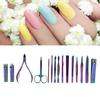 15Pcs Set Portable Nail Clippers Manicure Scissors Grooming Tool Kit Stainless Steel Rustproof