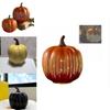 Halloween Pumpkin Resin Figurine With Modern Style For Festive And Event Decor