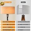 Makilight LED Floor Lamp with 12W LED Bulb, Iron Tripod Stand, 3 Color Temperature Settings, Stepless Dimming, Foot Switch, Floor Stand, Indirect