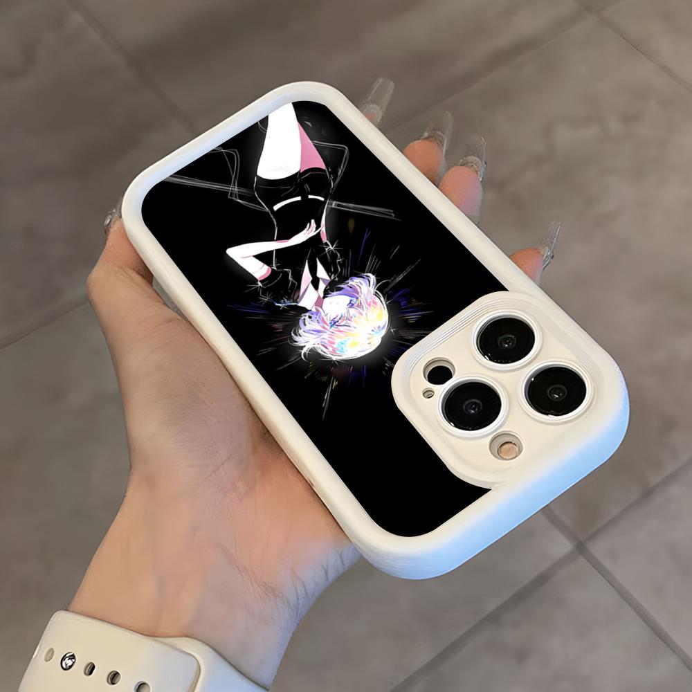 Anime L-Land Of The Lustrous Phone Case For IPhone 17 Air 16 E 15 14 Plus 13 12 11 Pro Max White Sky Eye Stepped Protective Case