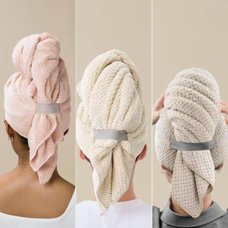 1PCS Shower Cap Magic Microfiber Hair Quick Drying Dryer Towel Bath Wrap Cap Quick Hat Turban Dry shower cap hair bonnet