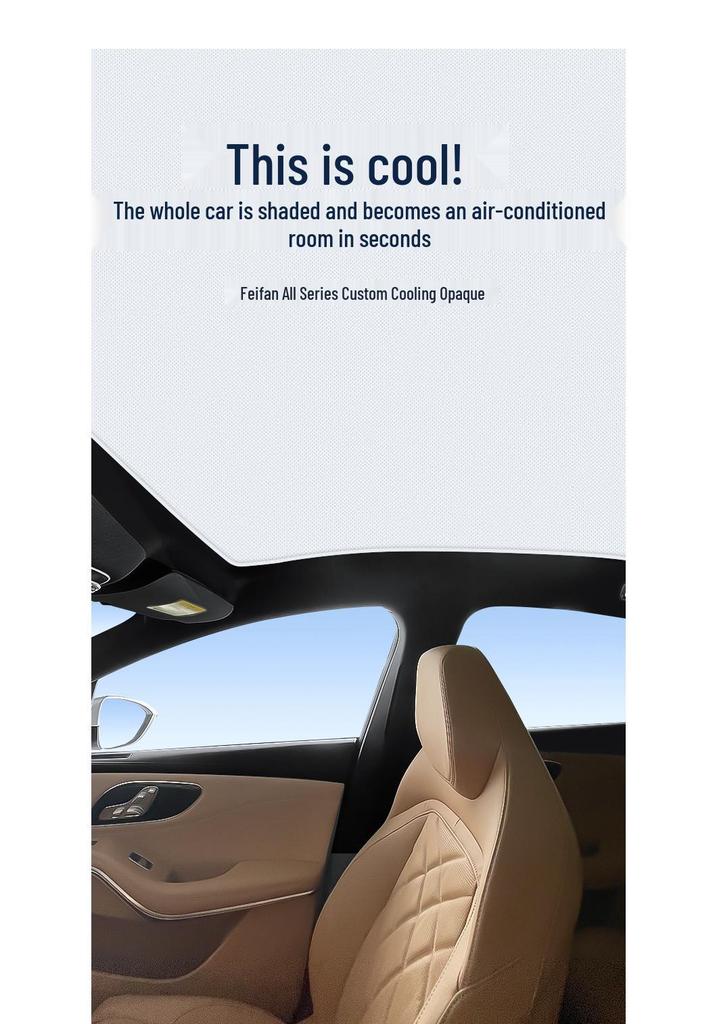 Silicone Suction Sunroof Sunshade for Feifan R7/F7 (No Radar) & ER6/MARVELR - Electrostatic Sun Protection