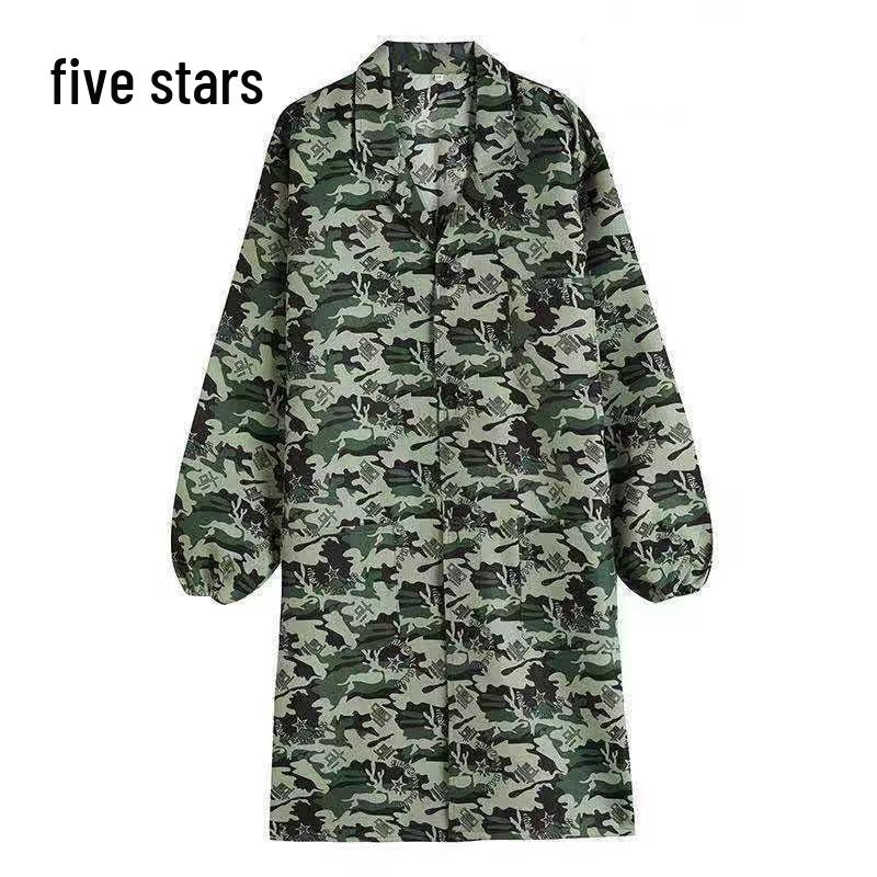 Unisex Dustproof Mechanic's Long Sleeve Work Coat - Wear & Dirt Resistant for Labor Protection