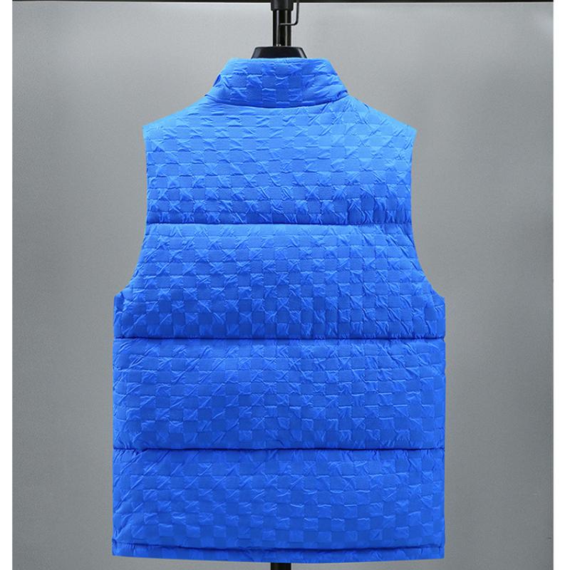 Tide Cotton Waistcoat Men's Autumn and Winter Outer Wear Thickened Warm Cotton Stand-up Collar Couple Vest Cotton Shoulders Horse Jacket