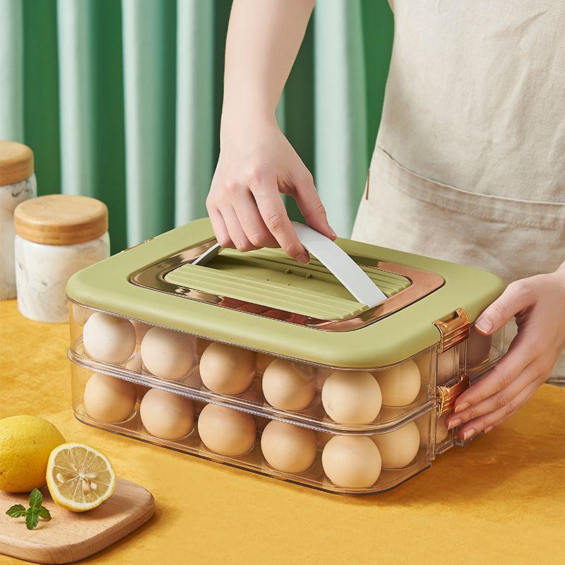 Küche Ei Lagerung Box Schublade Typ Behälter für Eier Einstellbare Zeit Organizer Fall Küche Kühlschrank Anordnung