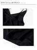 Janeouli Tank Black Women's Top, Camisole, Underwear, V-Neck, Comfortable, Breathable, Stretchy, Basic, Polyester,