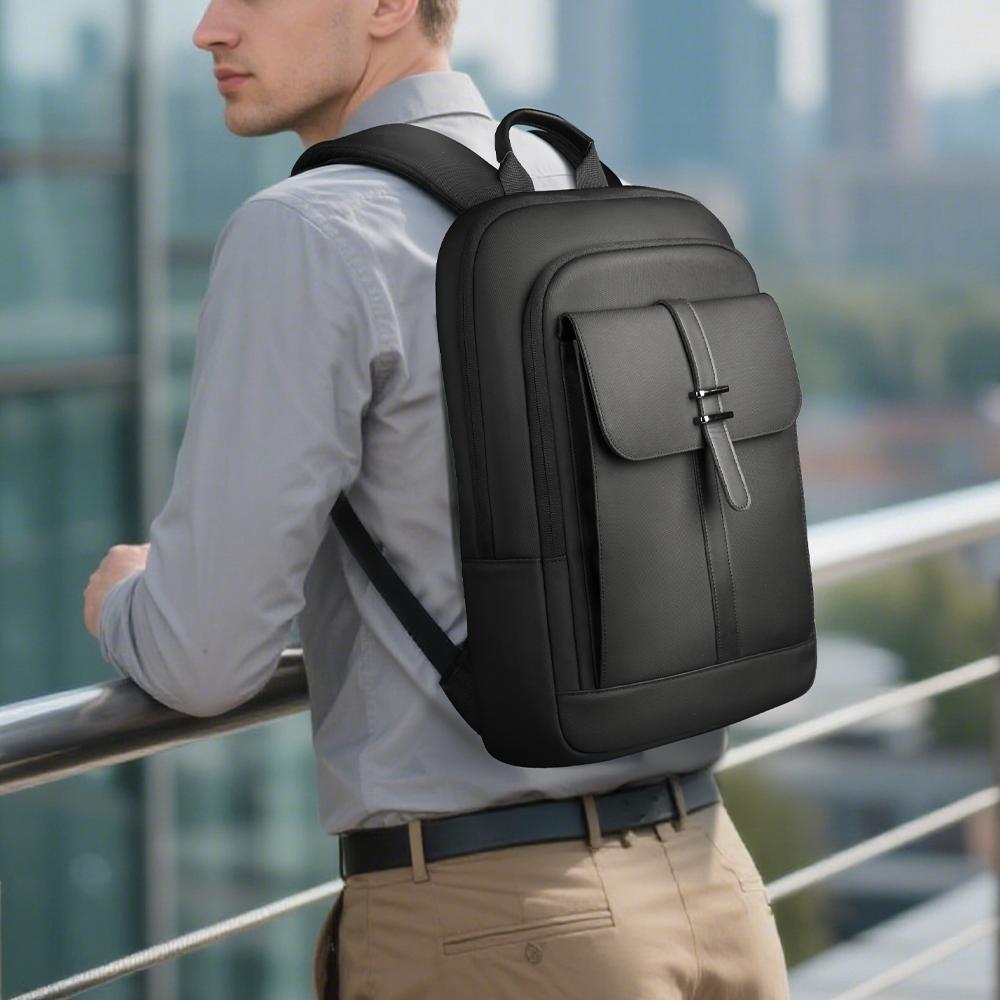Heroic Knight Slim Business Backpack For Men 15.6 Inch Laptop Bags Waterproof Fashion Backpack Multifunction Anti-Theft School Bag For Travel & Work