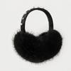 Plush Faux Fur Earmuffs Pearl Rhinestone Decor Soft Fluffy Earmuffs New Winter Ear Warmers  Outdoor