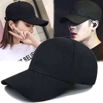 Unisex Solid Color Pure Cotton Baseball Cap - Lightweight Sports Sun Protection