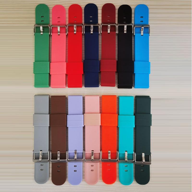 Pulseira de relógio universal de silicone (20mm/22mm) para Huawei, Samsung e outros smartwatches