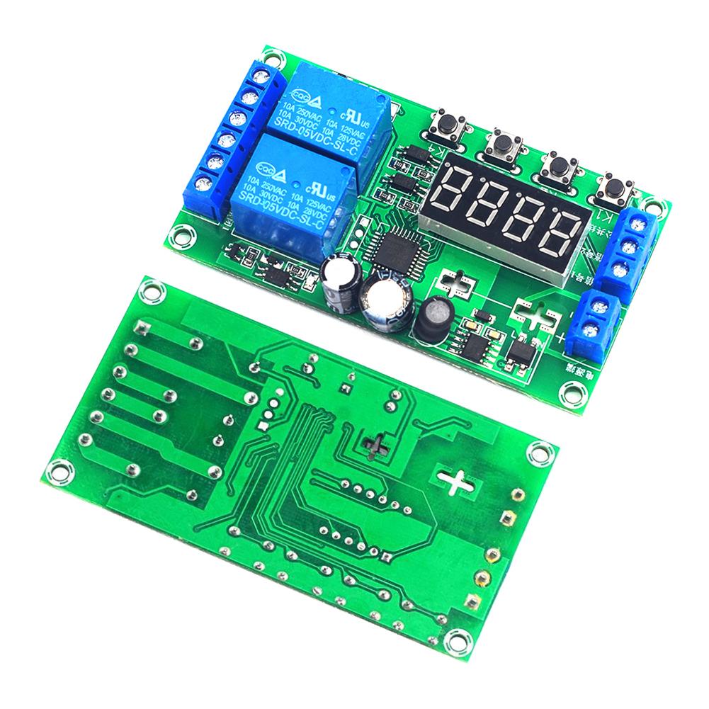 YF-7 Dual-Channel Delay Relay Module Pulse Trigger Cycle Timer 0.01s-999m 7-30V Delay Relay Switch Module