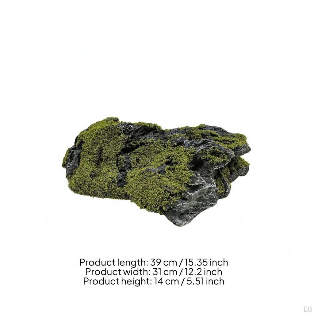 Landscape Rock with Lichen | Washable PU Foam, Artificial Rock, Easy to Clean, for Garden 1