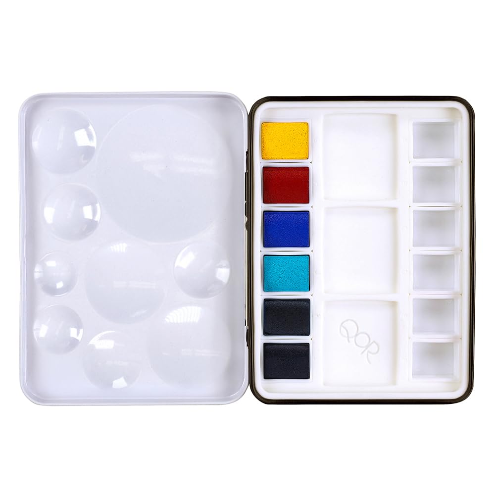 Golden QOR Watercolor 0025 Half Pan Urban Sketch 6-Color Set 13300025