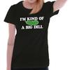 Funny Food Pun I'm Kind Of A Big Dill Pickle Womens Top Junior Graphic Tee
