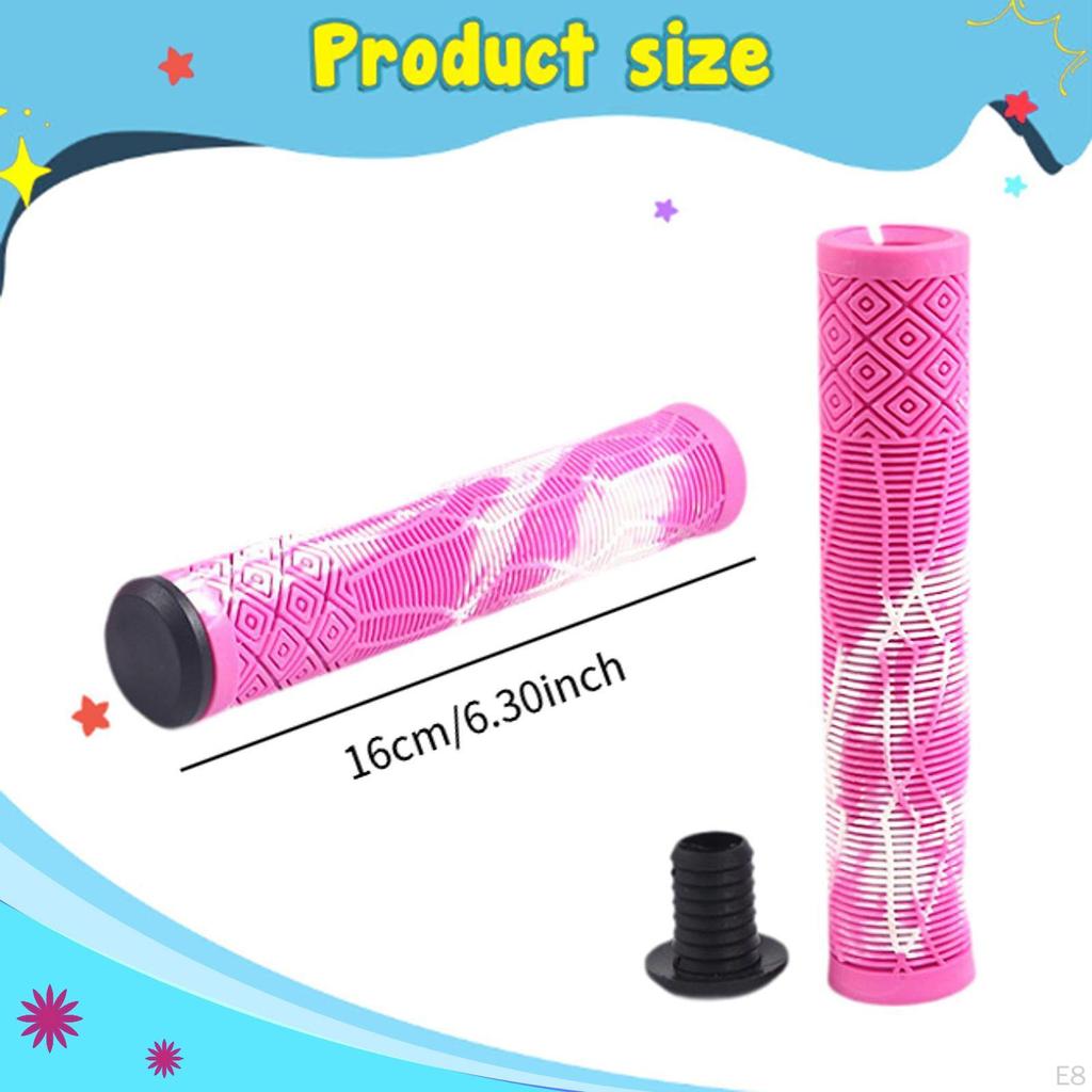 2 Pieces Bike Handlebar Grips Handle Bar Wraps Anti Slip High Performance