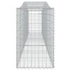 VidaXL Panier de Gabions Arqué Cage à Gabion Mur de Gabion Panier à Pierre Gabion pour Pierre Jardin Patio Extérieur 153414