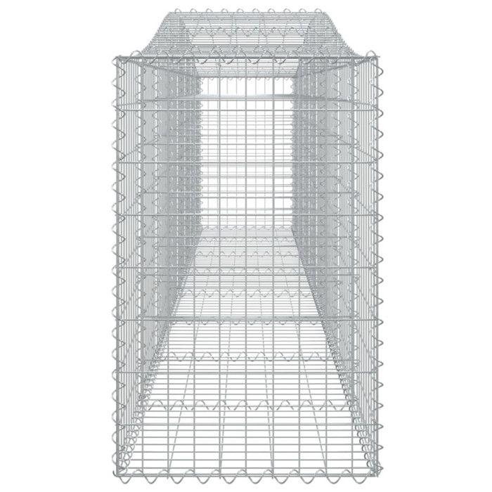 VidaXL Arched Gabion Basket Gabion Cage Gabion Wall Stone Basket Gabion for Stone Garden Patio Outdoor 153414