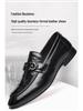 Korean Men's Leather Loafers: Comfortable, Breathable, Business Casual, British Fashion Formal Shoes.