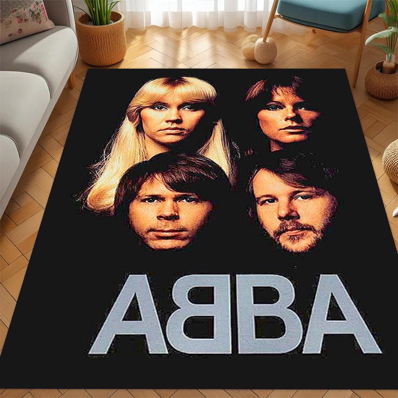 Tappeto ABBA Iconic Music Legacy Adatto a tutte le stagioni Tappetini da pavimento Regali di Natale Tappetino protettivo Decorazione per dormitorio