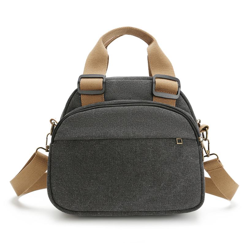 

Женская маленькая сумка из холста, сумка через плечо чёрный