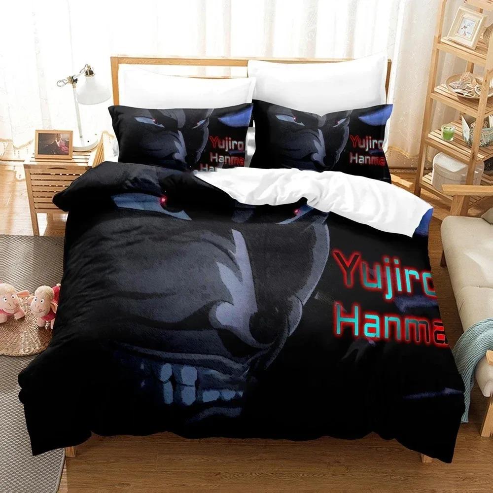 

Baki Hanma Anime Bedding Set For Bedroom Soft Modern Bedspreads Comefortable Kids Duvet Cover Quilt Cover And Pillowcase 70x133cm 3pcs