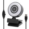 A40 Full HD 1080p Webcam with Microphone Fill Light for PC Laptop Online Learning Meeting
