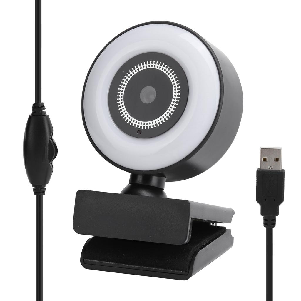 A40 Full HD 1080p Webcam with Microphone Fill Light for PC Laptop Online Learning Meeting