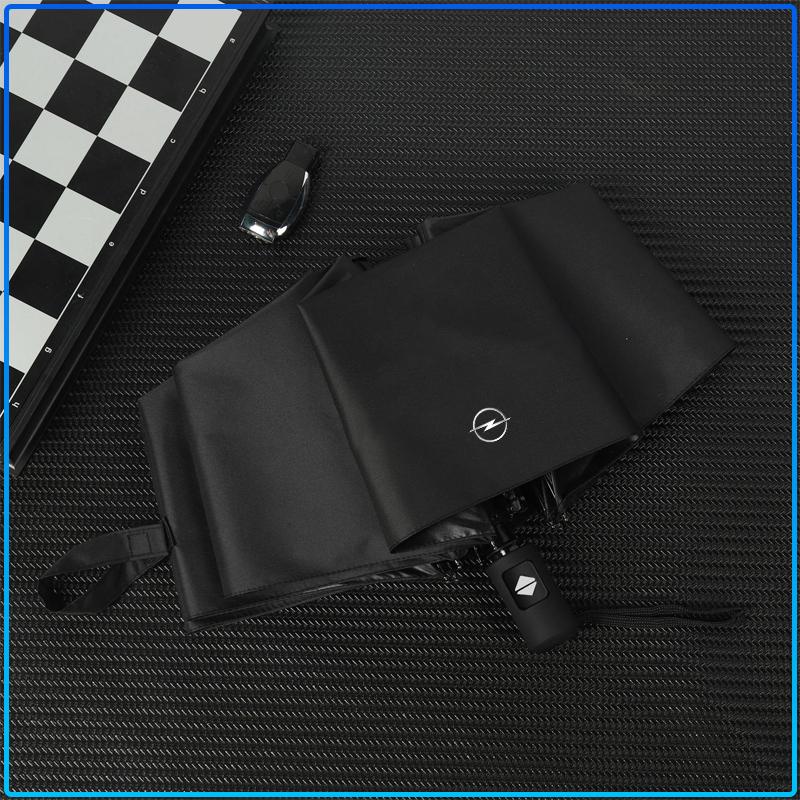 Winddicht Regen Vollautomatisch Kompakt 3-fach Faltbarer Regenschirm Emblem Für Opel Astra C G H Insignia J K Zafira B Corsa Vectra C Corsa C