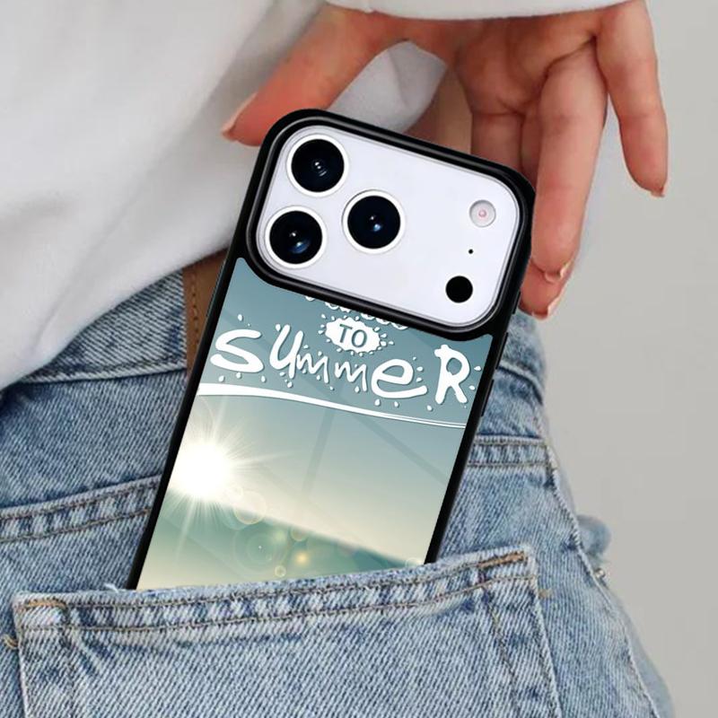Summer Beach Love Phone Case for iPhone 17ProMax 12 13 14 15 16e 17 Pro Max Plus Air Cover