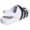 adidas Adilette Clog 2.0 White Black Laces Unisex Sneakers Cloud-White Core-Black Gold-Metallic JR4027