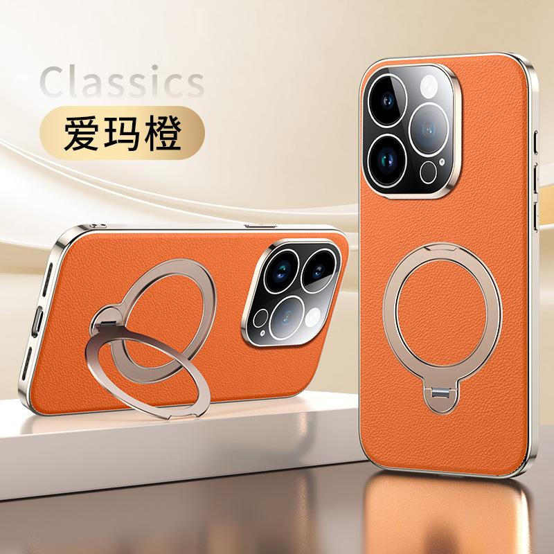 Applicable To Apple 11 Mobile Phone Case New Magnetic Suction iPhone11ProMax Rotating Ring Bracket Anti-drop 11pro