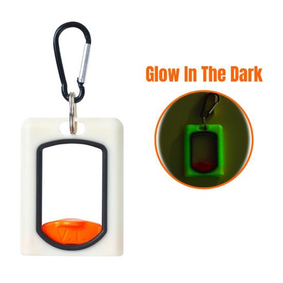 Fluorescent Tie Organizer with Carabiner Cable Zipper Savers Multiple Cable Ties Holder Portable Hardware Tool