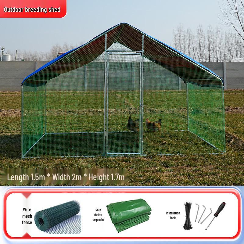 Extra Large Outdoor Chicken Coop & Cage: Rainproof, Sunproof, Multi-Use Shed for Ducks, Geese, and Peacocks